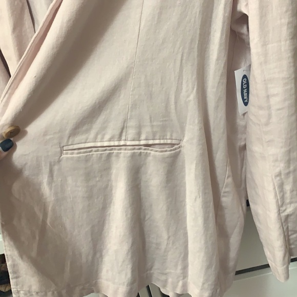 Old Navy Pink Linen Blazer - Picture 7 of 12